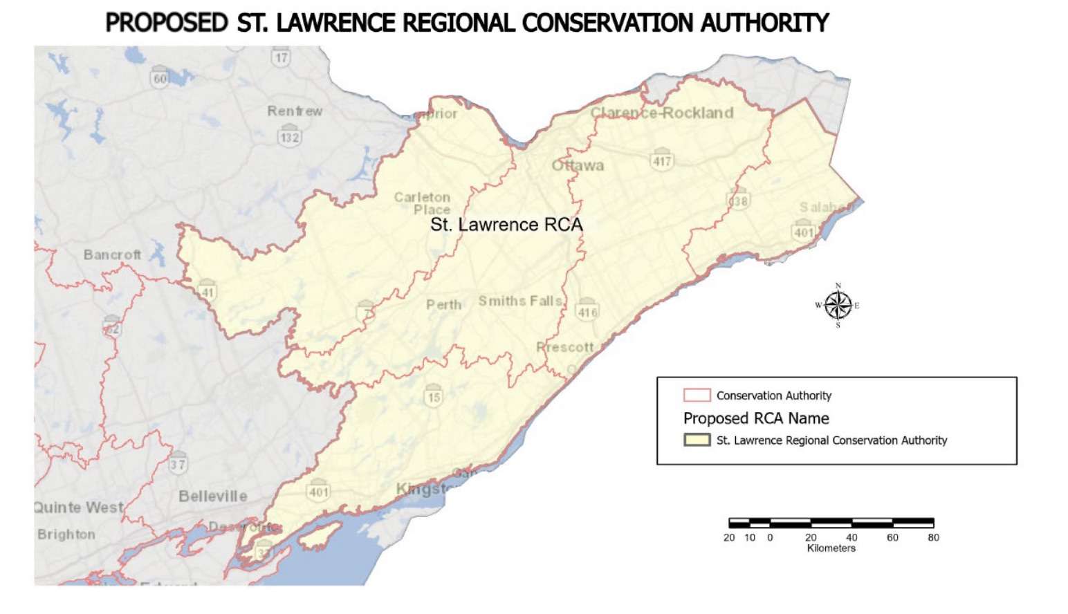 Kingston slams ‘forced’ merger of Ontario’s conservation authorities 3 ProposedStLawrenceRegionalConservationAuthority