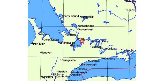 Mild 3.7 Quake Shakes Southern Ontario Mild 3.7 Quake Shakes Southern Ontario