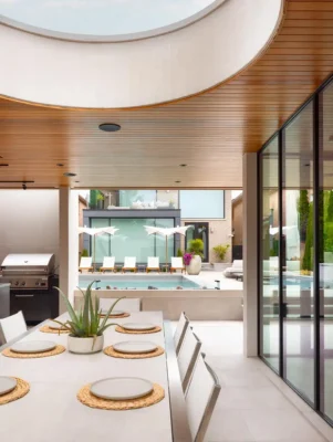 Stylish Outdoor Oasis in Vaughan, Ontario 3 Cabana 18 Vaughan Ontario backyard retreat