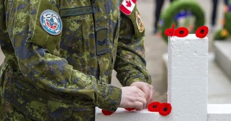 Bikers arrested at Ontario Remembrance Day ceremony after looking to lay black wreath