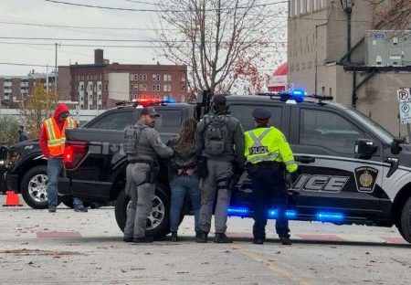 Members of outlaw motorcycle gang arrested at Remembrance Day ceremony