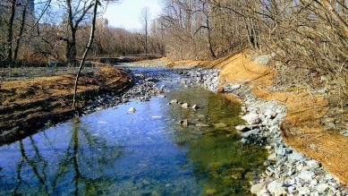 The City’s Stormwater Charge supports the delivery of infrastructure projects to reduce the risk of erosion in our local creeks like erosion control works on Cooksville Creek