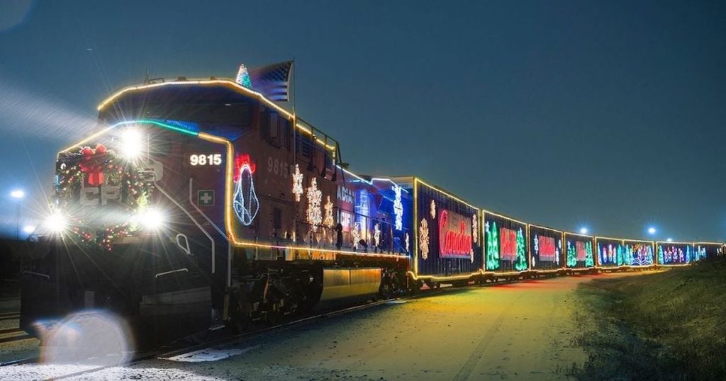 A special holiday train will pass through Perth Ontario