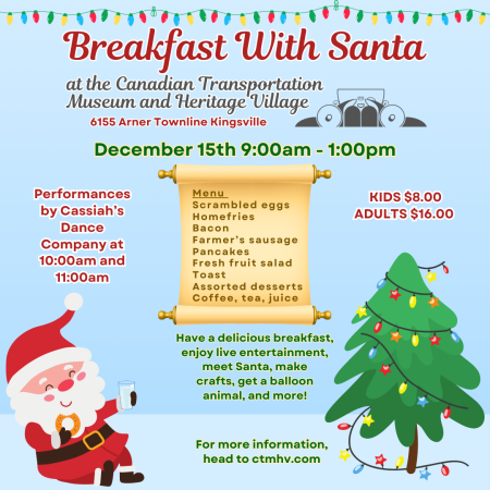 Breakfast with Santa - Windsor & Essex County Events | windsoriteDOTca News