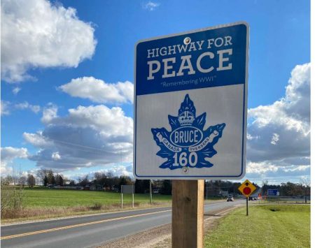 Bruce County unveils the Highway for Peace