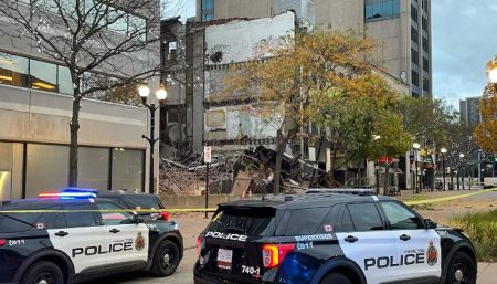 Building collapse at Gore Park in downtown Hamilton