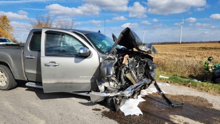 Car crash in Nile Ont. injures five