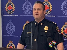 GANG IS ALL HERE: Hamilton Police Insp. ben Thibodeau. BRAD HUNTER/ TORONTO SUN