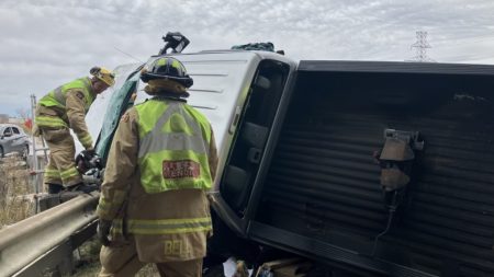 Hwy. 174 crash: Pickup flips over median, occupant injured