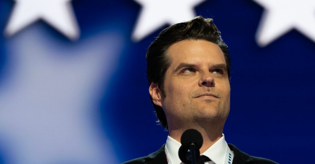 Matt Gaetz, a Bomb-Thrower for the Justice Department