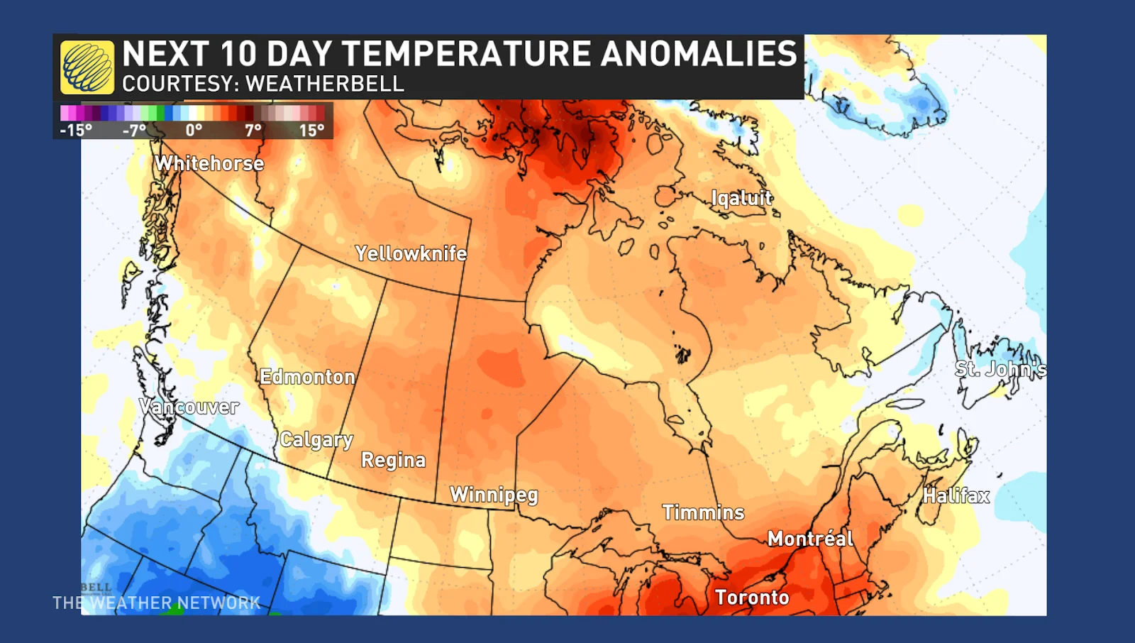 Next 10 Days Temperature Anomalies