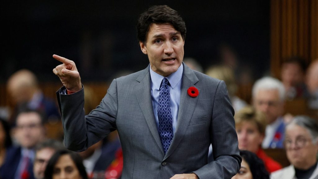 Canada's Prime Minister Justin Trudeau speaks during Question Period in the House of Commons on Parliament Hill in Ottawa, Ontario, Canada