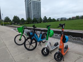 The City's shared e-bikes and e-scooters.