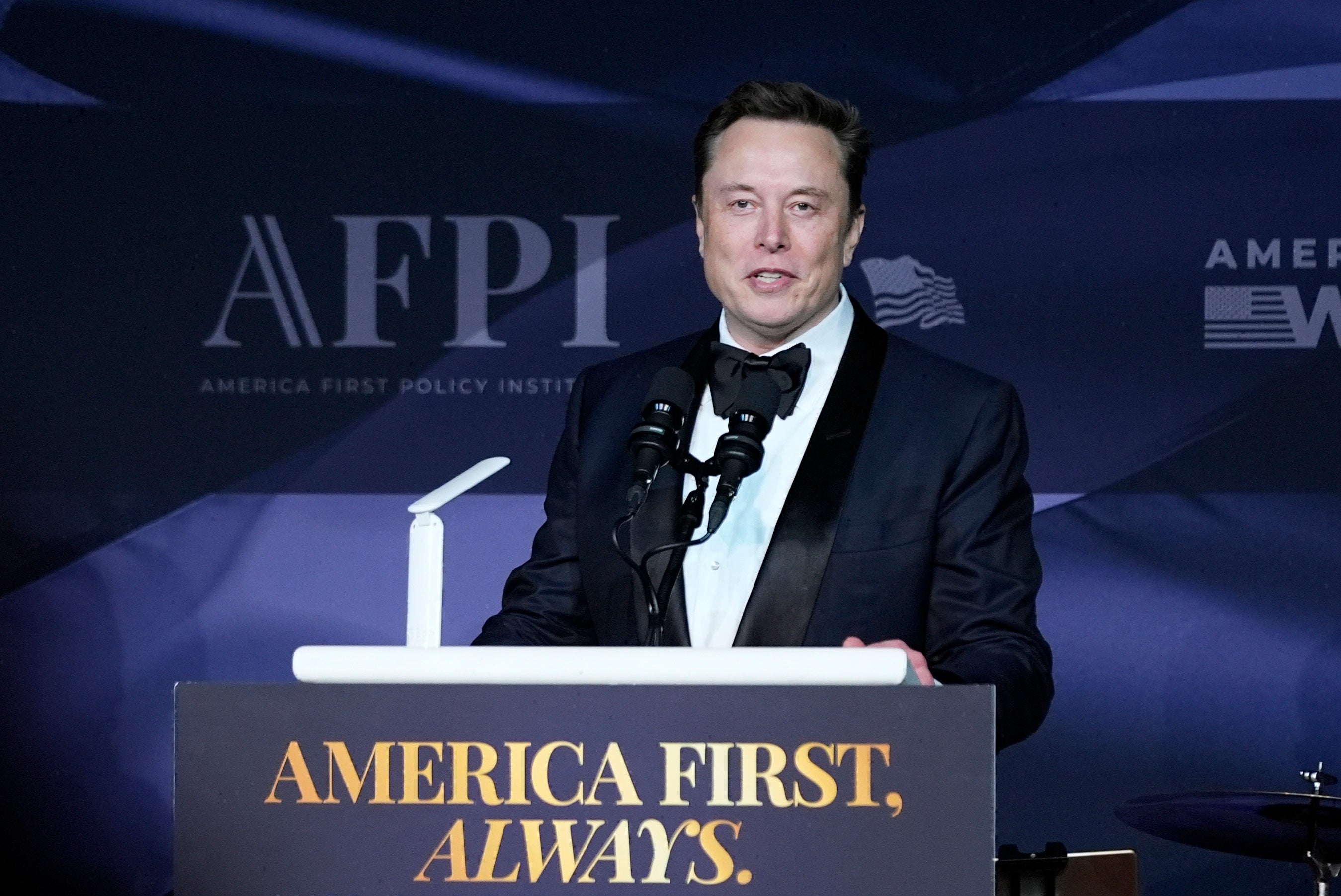 Musk spoke on the America First Coverage Institute gala, telling attendees, ‘this is going to be a revolution'