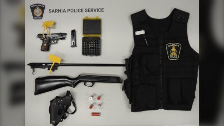 Sarnia police make bust, seize weapons and ballistics vest