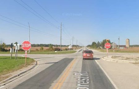 Second stop signs to be installed at collision prone Courtright Line intersections