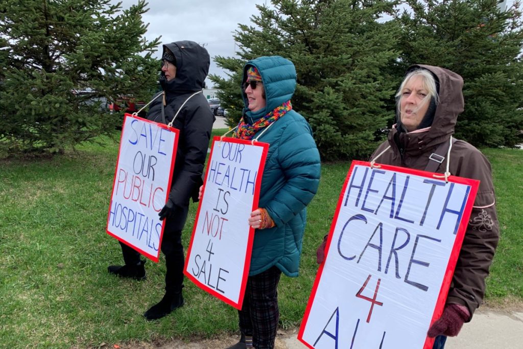 Simcoe County Health Coalition taking part in Queen's Park protest