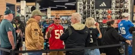 Super Bowl trophy brings in the crowds to Whitby sports store