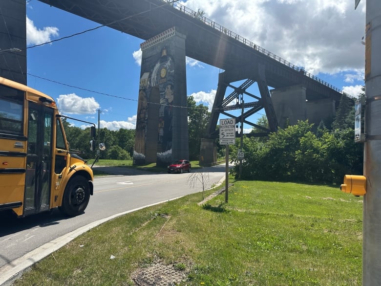 An image of Sunset Drive facing  Fingal Line in St Thomas, Ont., taken June 27, 2024. 34-year-old Carissa George was struck at this intersection early Saturday morning.