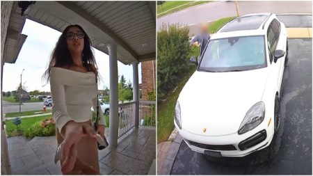 Video shows brazen car theft in Mississauga
