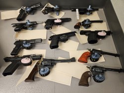 Seized firearms