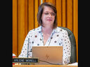 Thames Valley District school board trustee Arlene Morell is shown during a meeting in London on  May 23, 2023. (Derek Ruttan/The London Free Press)