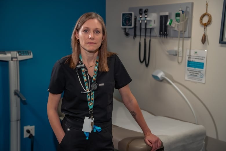 Dr. Katie Dorman is pictured in an examining room.  