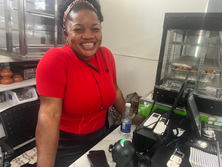 Gisele Ngam owns Unik Afrifoods on Dundas Street East. She agrees employees need and deserve the minimum wage increase but said it adds to employers' which will add to the prices customers see in her store. 