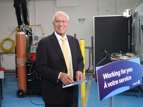 Minister of Economic Development, Job Creation and Trade, Vic Fedeli at IPG Photonics in Kingston, Ont., on Wednesday, August 21, 2024.