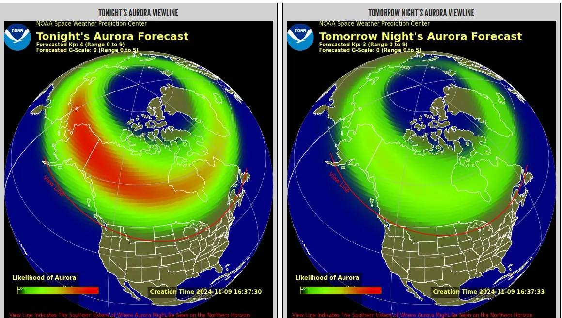 northern lights NOAA predictions