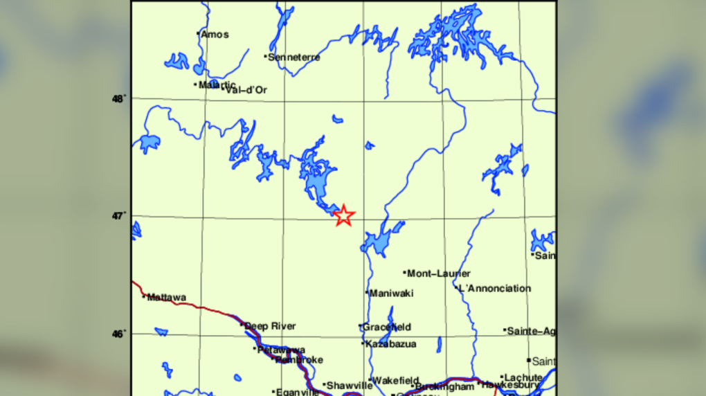 Earthquake close to Maniwaki felt in Gatineau, Ottawa, and Montreal Earthquake near Maniwaki felt in Gatineau, Ottawa, and Montreal