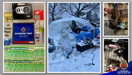Hamilton Police Execute Search Warrant on Tent