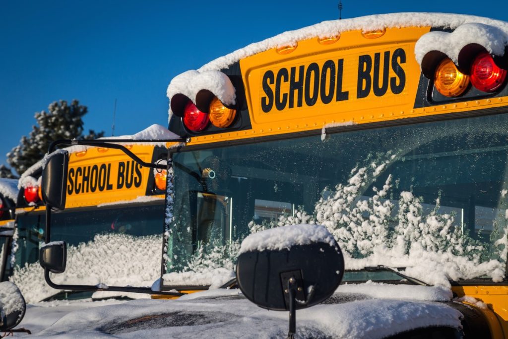 Some area school buses cancelled today