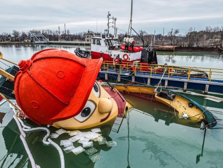 Theodore Tugboat replica partially sinks at Ontario dock, awaits effort to refloat