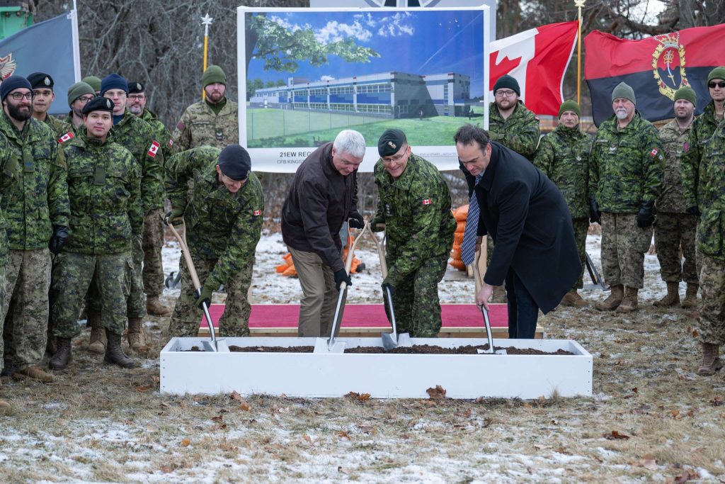 Canadian Protection to Construct Digital Warfare Compound in Ontario Groundbreaking ceremony of a new Canadian Armed Forces electronic warfare compound in Kingston, Ontario