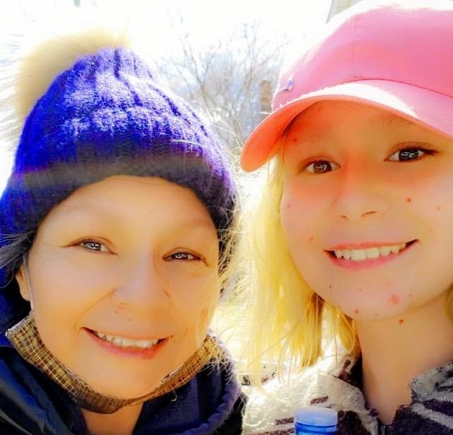 An image shared on snapchat of Heather Winterstein, right, and her mother, Francine Shimizu, from 2020.