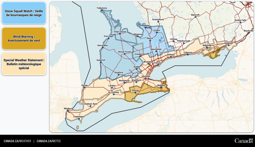 50 cm of snow forecast for parts of southern Ontario