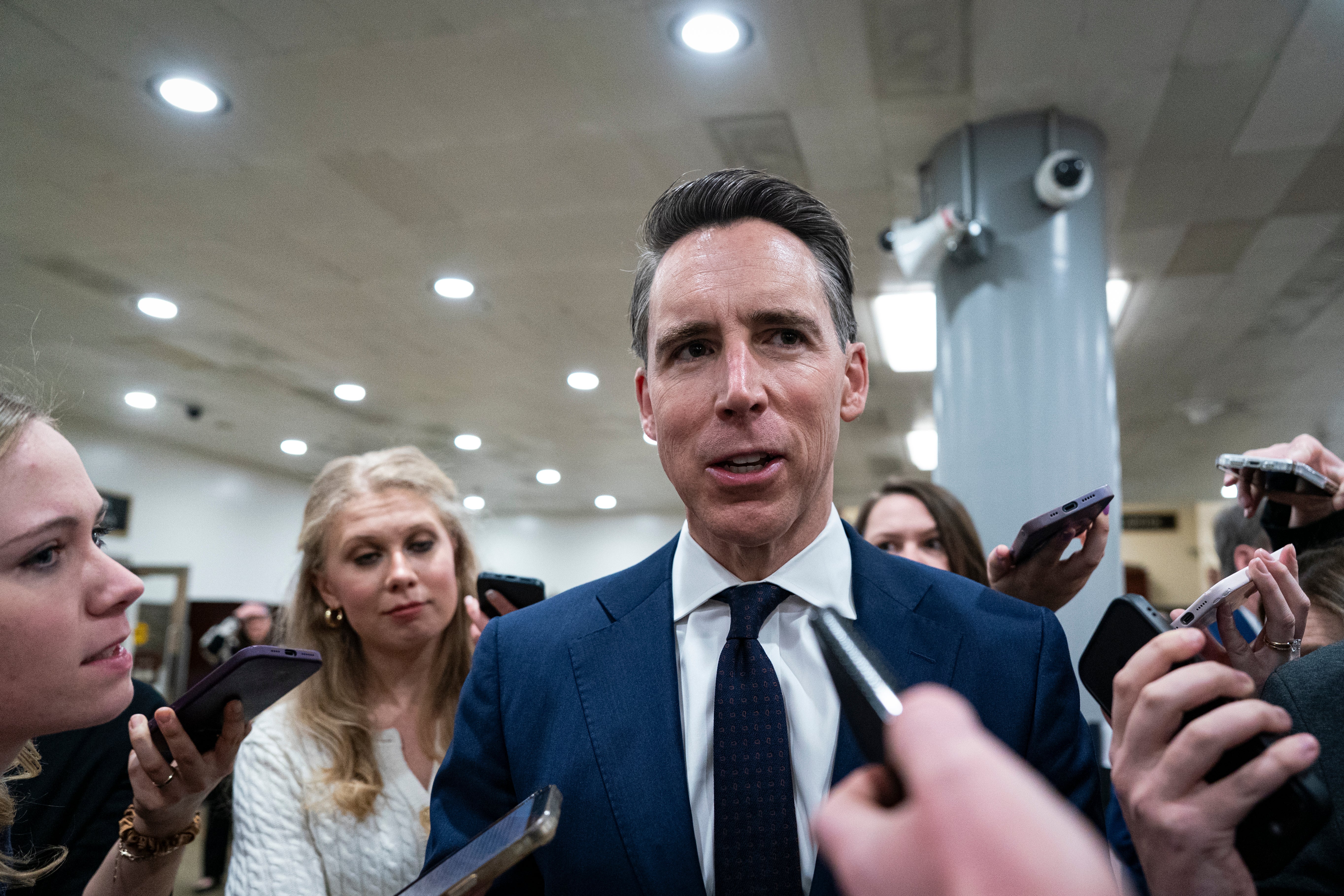 Sen. Josh Hawley (R-MO) was one of five Republicans to vote yes on a Democratic senator’s War Powers Act resolution on Thursday