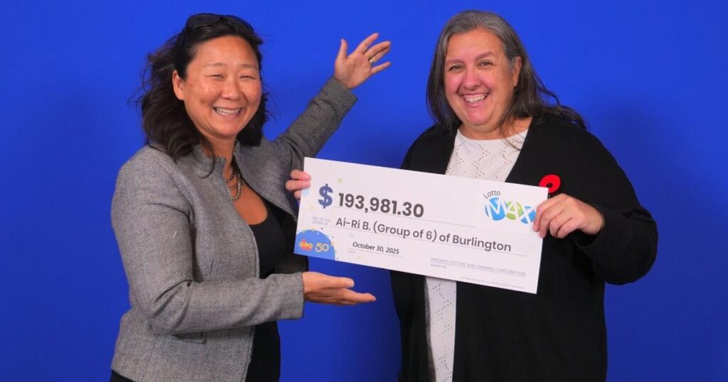 Lotto Max Win for Ontario Group