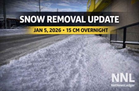 Snow Clearing Efforts in Thunder Bay – January 5, 2026