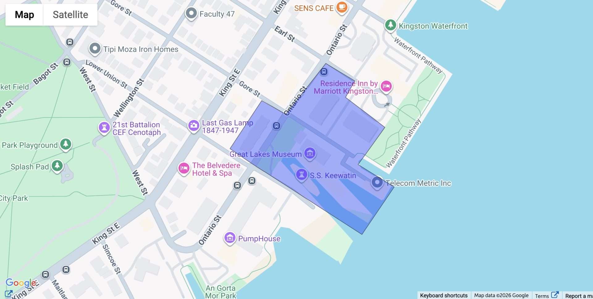 Flooding and Water Outage in Downtown Kingston 1 Water Outage Map Main Break Jan7 26 UK scaled