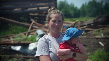 Tornado Destroys Family’s Century-Old Barns in Perth