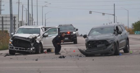 Hospitalization of Five Following Peterborough Crash