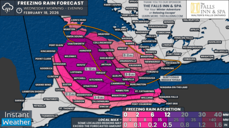 Weather Warning for Southern Ontario This Wednesday