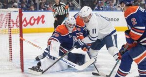Maccelli’s Two Goals Help Maple Leafs Beat Oilers 5-2
