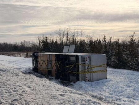 Bus Accident on Highway 401 Near Odessa