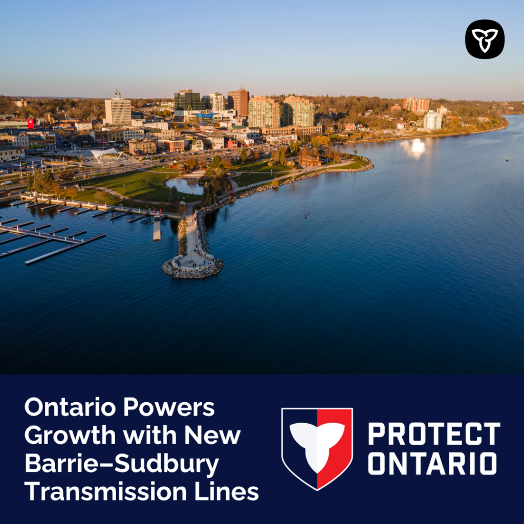 Ontario Moves Forward with Barrie to Sudbury Power Line