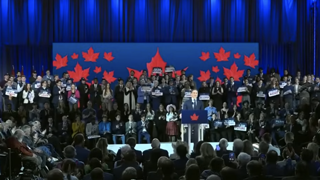 Poilievre Attempts to Imitate Carney in Calgary Speech