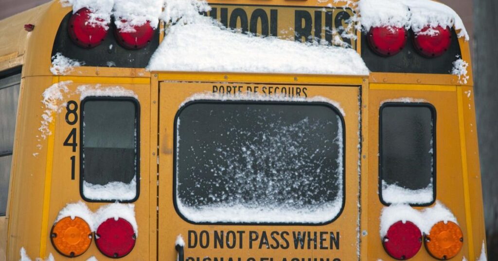 School Buses Not Running in Peterborough This Wednesday