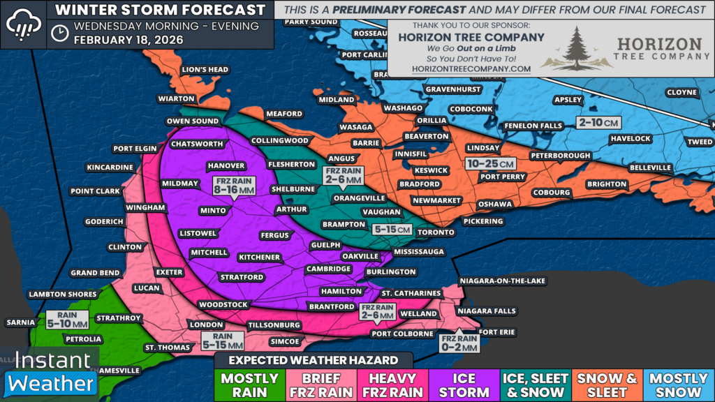 Major Winter Weather Expected in Toronto and Surrounding Areas